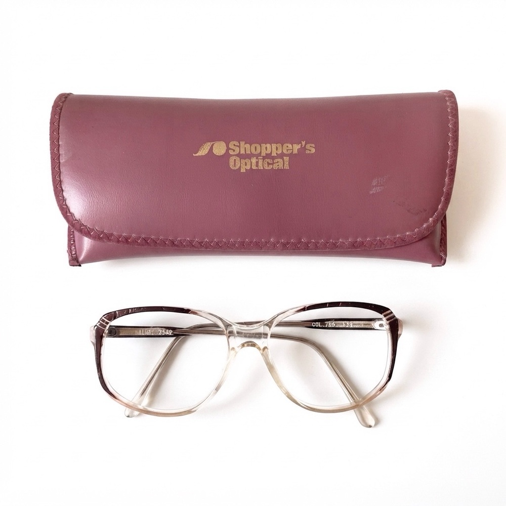 80s VINTAGE Retro Tortoiseshell Mom Frame Only RX-Able Glasses No Lenses Case